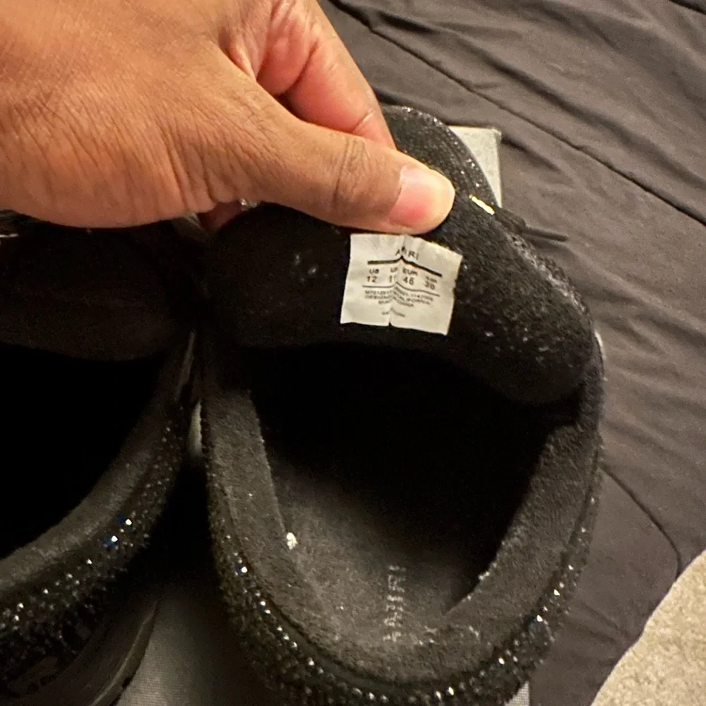 AMIRI Black Sparkle Sneakers - Picture 5 of 6